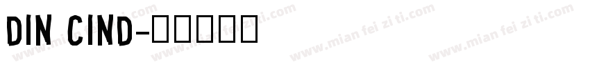 din cind字体转换